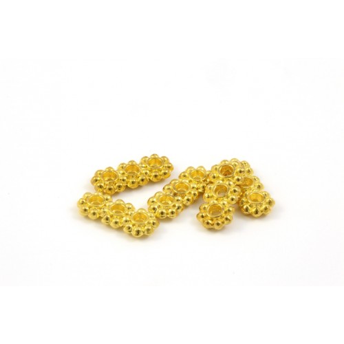Gold plated 3 rows spacer bar